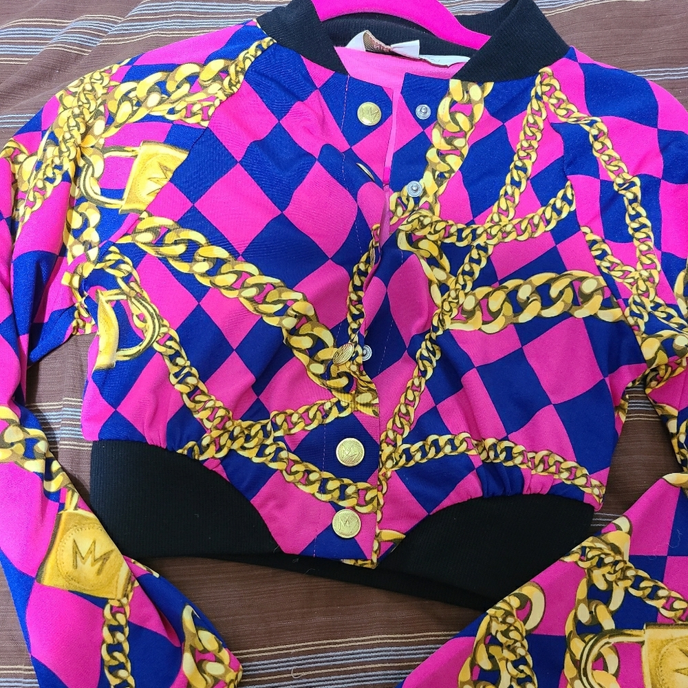 Nicki Minaj pick crop jacket